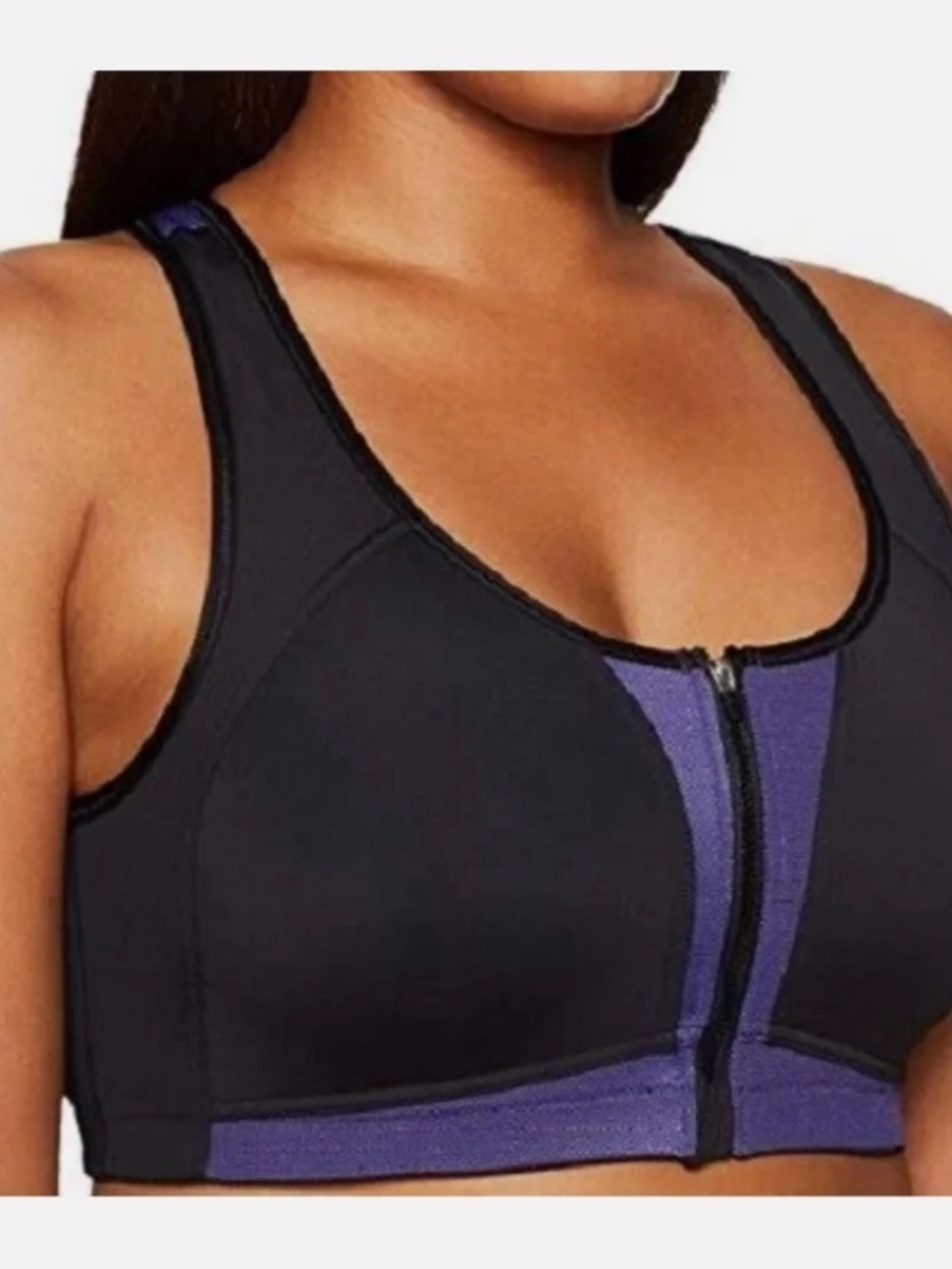 Arabella Front Zip Sport Bra XL NEW - Picture 2 of 6
